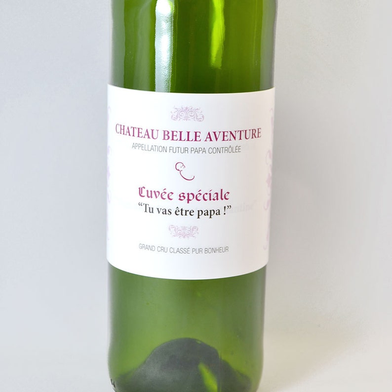 Etiquette bouteille Grands parents Vous allez être Etsy France