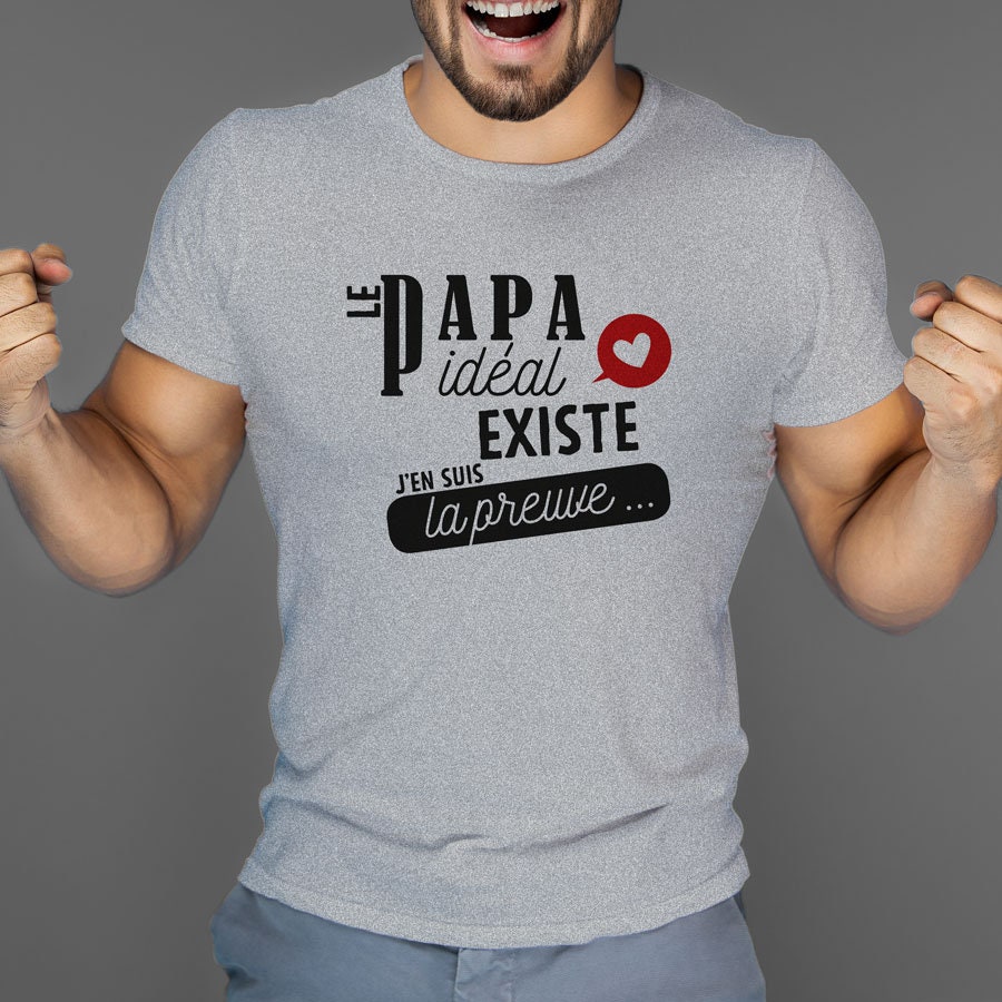 T-shirt homme fête des pères Lyon In dad we trust