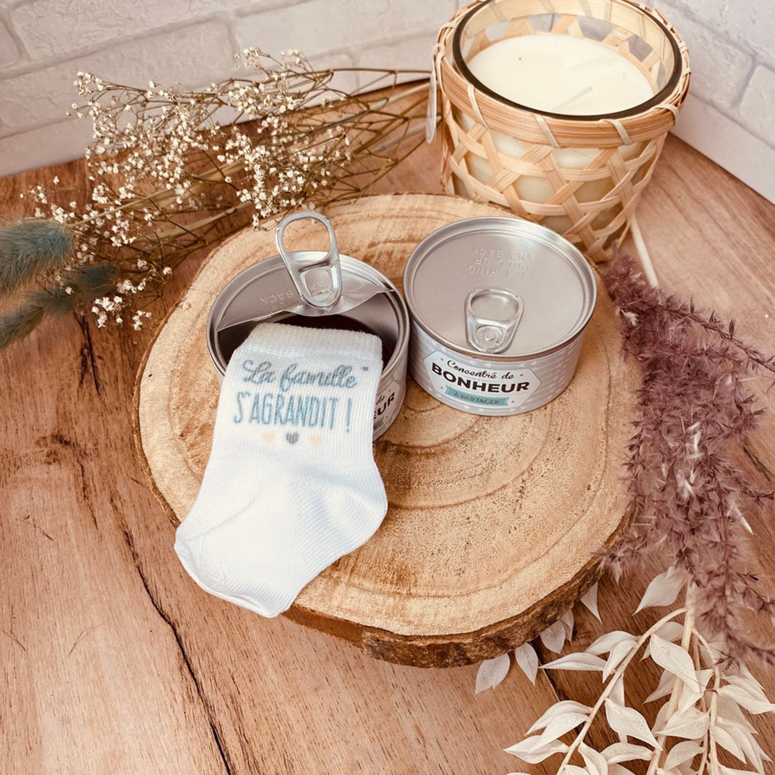 Annonce grandsparents grossesse Boite de conserve cadeau Etsy France