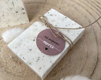 Gift guest wedding - nature and boho - solid soap - ecological - souvenir thank you wedding