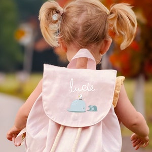 Gepersonaliseerde rugzak voor peuters/kleuters met naam - biologisch katoen - mini gekleurde rugzak - babykamer - sport - aanpasbaar