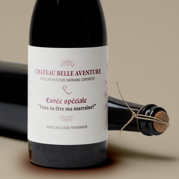 Étiquette bouteille de vin personnalisée - Classique