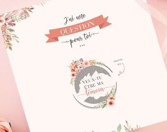 Witness scratch card - Do you want to be my witness? - Marriage witness application - Bridesmaid