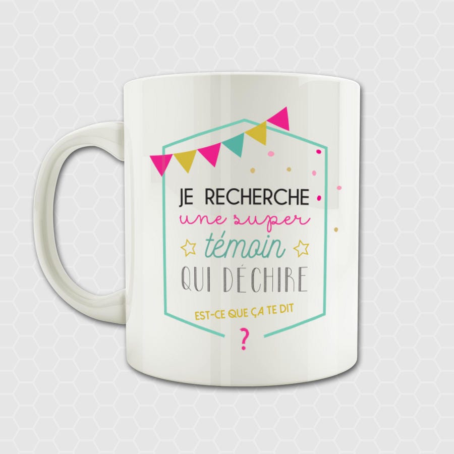 Mug Demande de Témoin Mariage