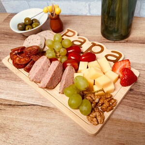 Dad aperitif board Father's Day gift idea grandfather cutting board image 4