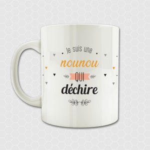 Nanny - Becher für ein Kindermädchen, das reißt - Kindermädchen Geschenk Tasse, Puericultrice, Babysitter