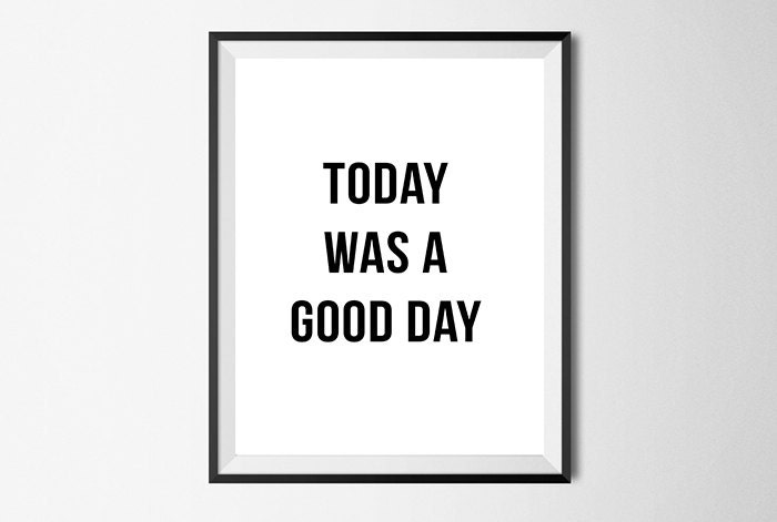 Today Was a Good Day Ice Cube Lyrics Hip Hop Wall Art Print | Etsy