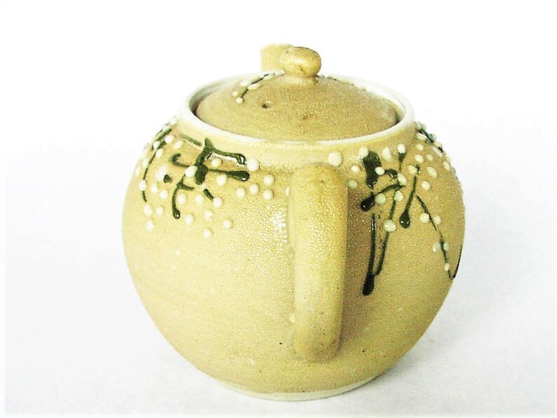 Vintage Japan Teapot Moriage Beaded Style Orange Citrus Peel Etsy