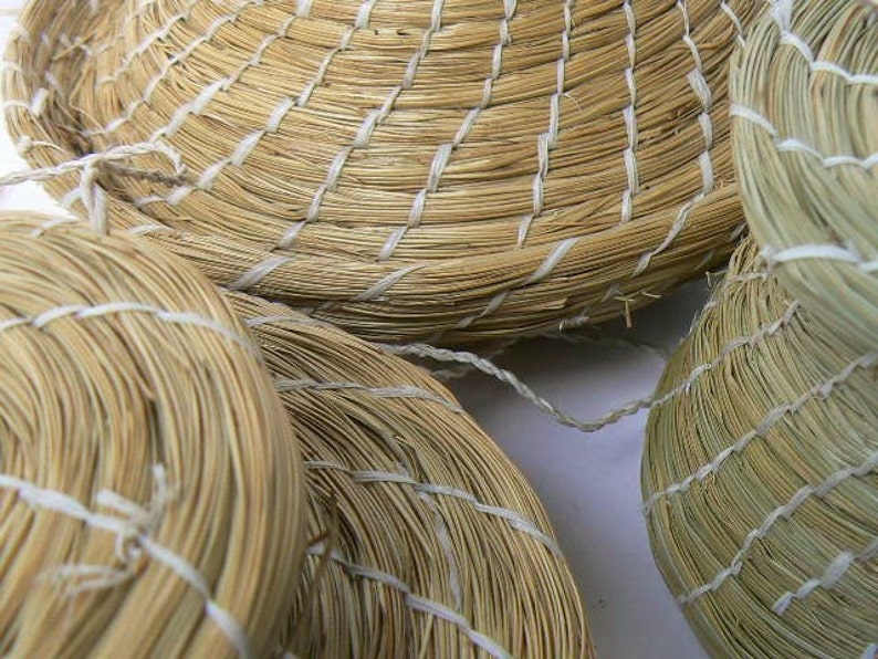 Grass Reed Rush Basket SetNatural Gift Box Three Woven Etsy