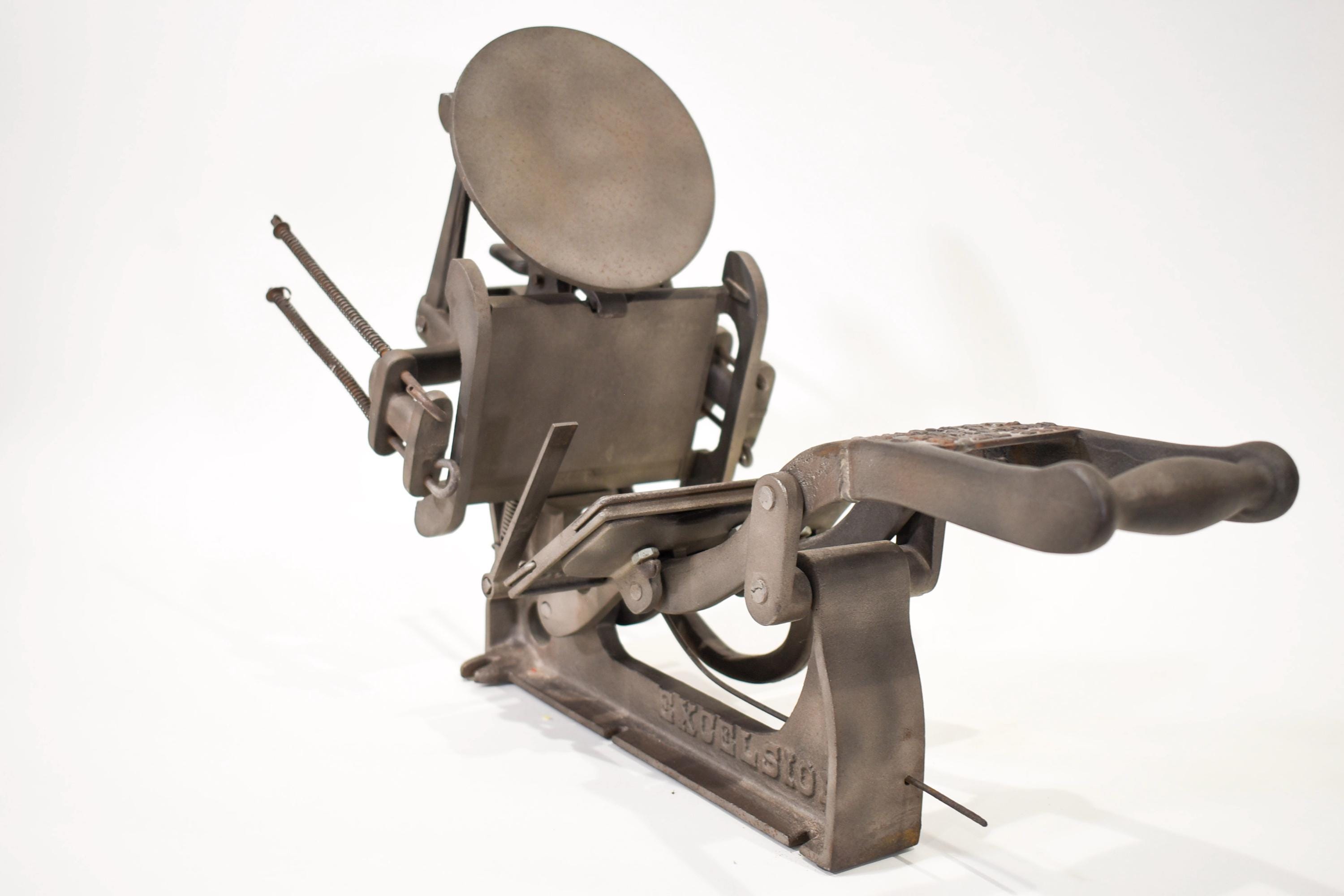 Kelsey Excelsior 3x5 Letterpress Printing Press, Needs Parts