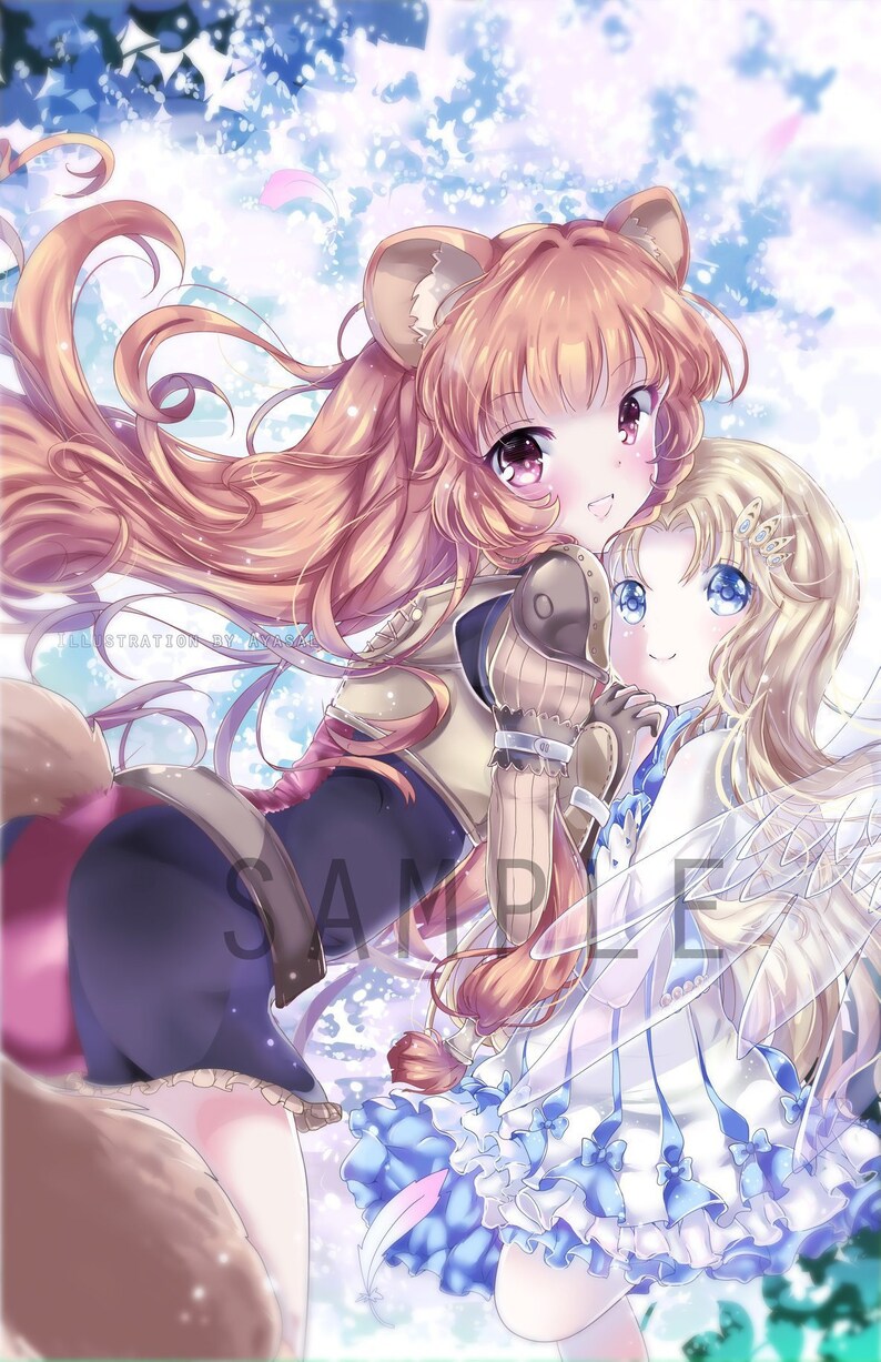 Rising of the Shield Hero Raphtalia Filo x1 Art Print | Etsy