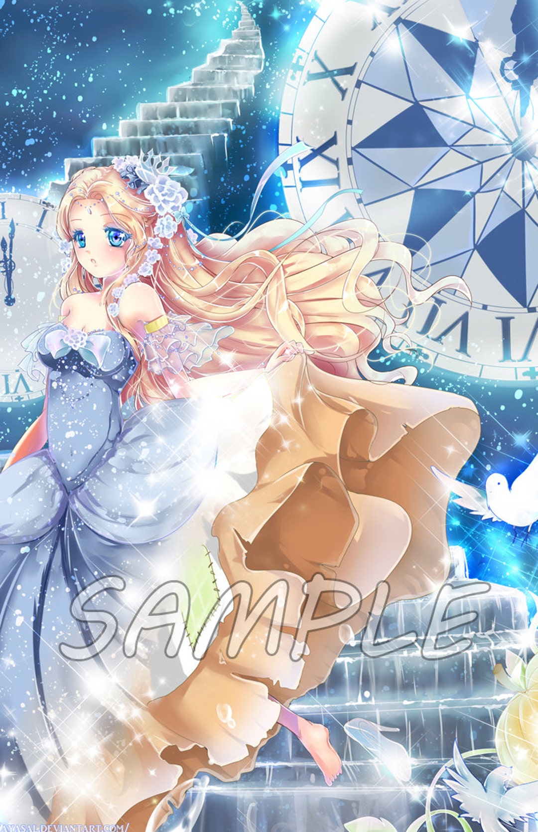 Cinderella Grimm Fairy-tale Large Print - Etsy