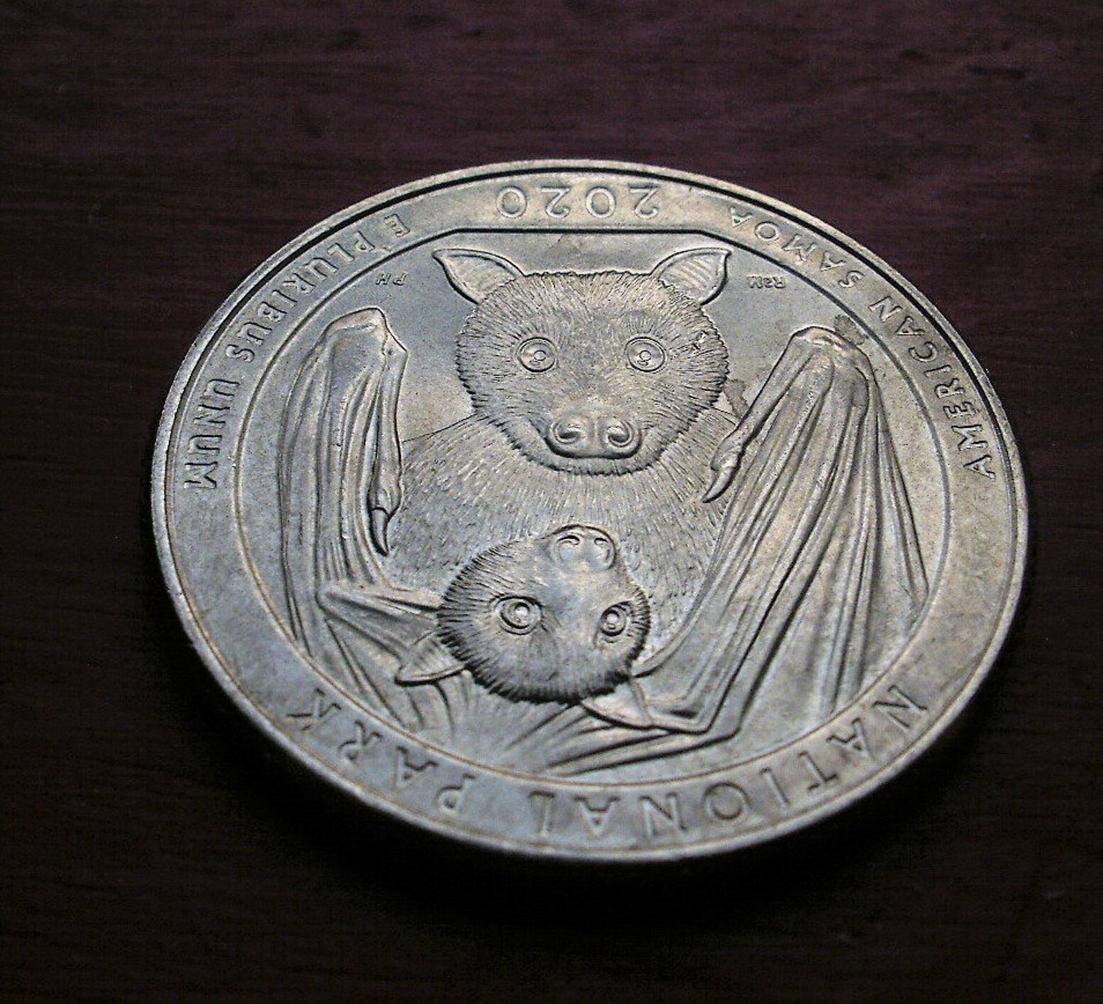 Bat Quarter Coin 2020 National Park of American Samoa Mama Bat Etsy