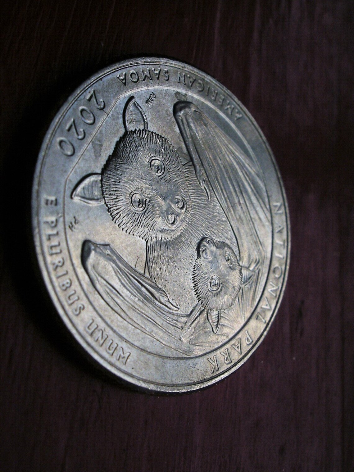 Bat Quarter Coin 2020 National Park of American Samoa Mama Bat Etsy