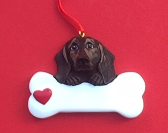 Personalized Chocolate Lab Retriever Christmas Ornament, Personalized Dog Christmas Ornament, Pet Christmas Ornament, Pet Gift, Lab Present
