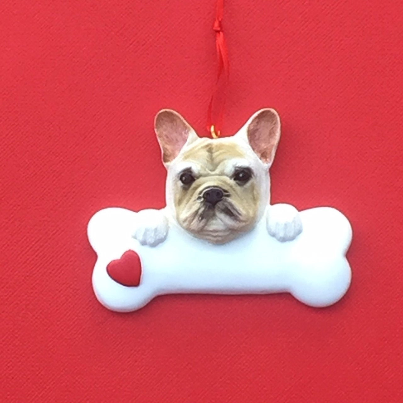 French Bulldog Christmas Ornament Personalized French ...