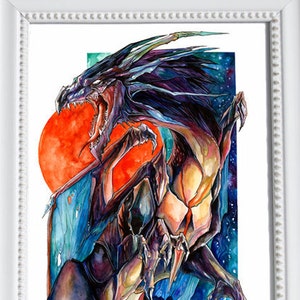 Print ~ Diamond Dragon ~ Original Gemstone Dragon