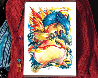 Fire Mole Print - A3/A4/A5 sizes