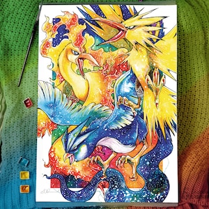 伝説の鳥のプリント - A3/A4/A5サイズ
