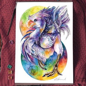 Purple Chocobo Print - A3/A4/A5 sizes