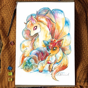 Foxes Print - A3/A4/A5 sizes