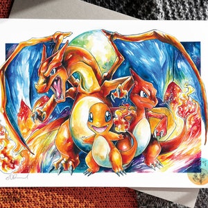 Fire Family Print - A3/A4/A5 sizes