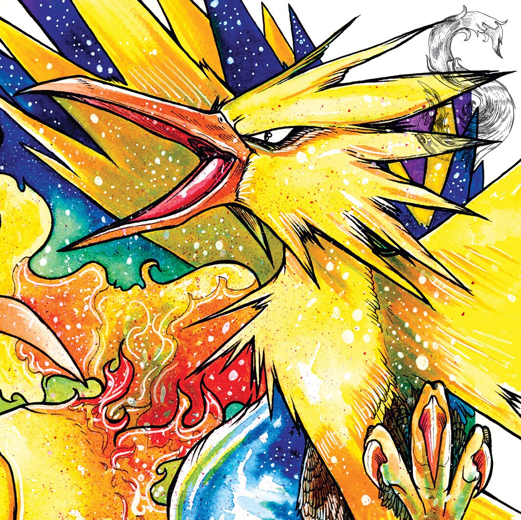 The legendary birds: Articuno, Moltres and Zapdos by LookDem on DeviantArt