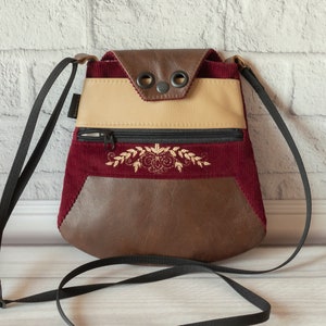 Bolso bandolera para teléfono móvil para mujer, bolso pequeño de tres compartimentos, bolso para smartphone con correa para el hombro