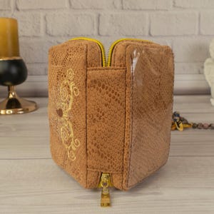 Braune Tarot-Karte mit Reißverschluss, tolles Geschenk für Tarot-Leser