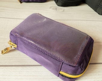 Purple Tarot Card Deck Holder, Zippered Polyester Case