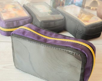 Zippered Tarot Card Deck Case, Waterproof Fabric, Gift for Reader