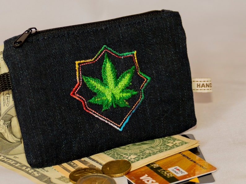 Small Coin Purse With Zipper Denim Change Pouch With Etsy Australia