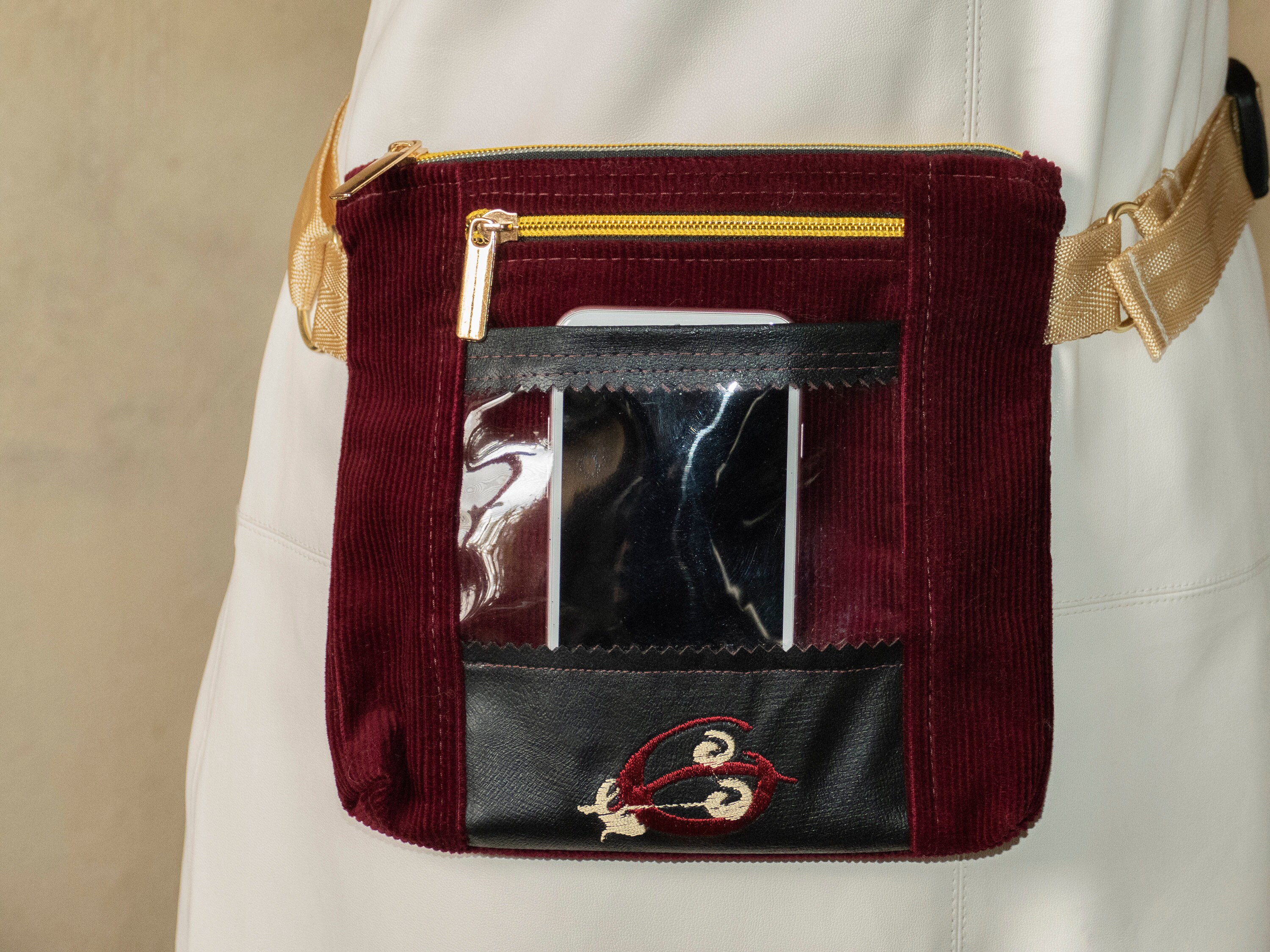designer clear fanny pack