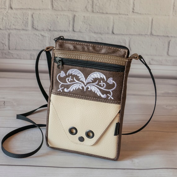 Borsa A Tracolla Donna Con Porta Cellulare Touch Screen E Funzione RFID, Stile Casual