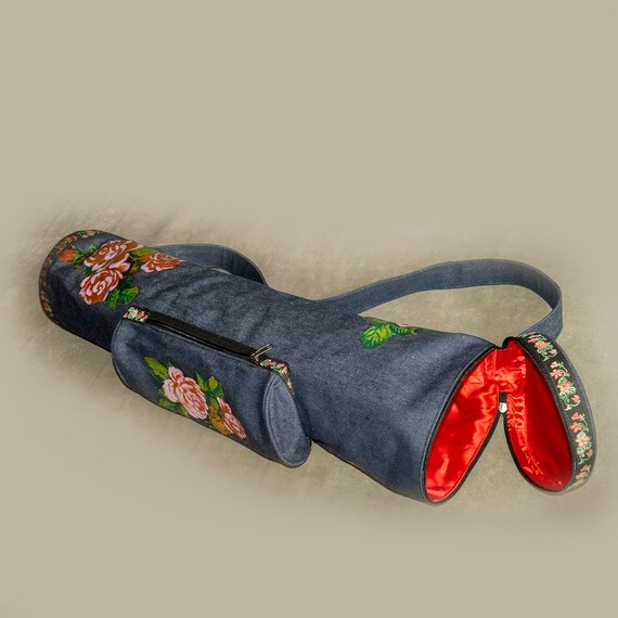 Designer Yoga Mat Bag With Pocket Etsy