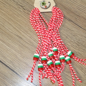 10 martenitsas, handmade martenitsas, martenitsas from Bulgaria, martenitsas for health, 10 martenitsas bracelets, martenisi