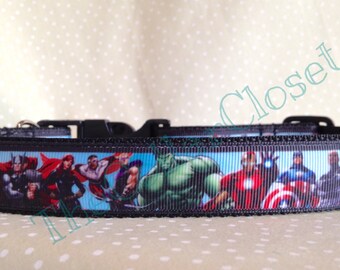 Avengers Characters Super Hero Dog Collar
