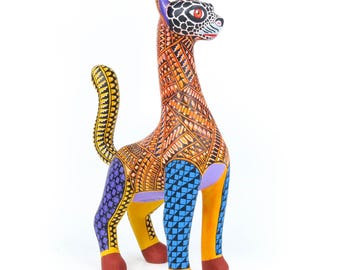 Giraffe Jaguar Fusion - Oaxacan Alebrije Wood Carving