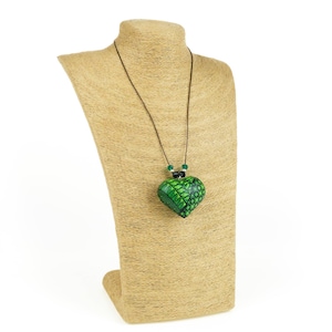 Zapotec Oaxacan Wood Carving Heart Necklace