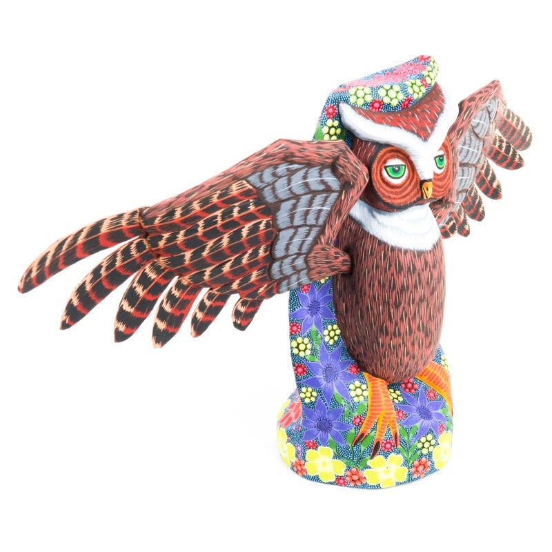 Oaxacan Carving Northern Lights Oso Artist - Eleazar Morales