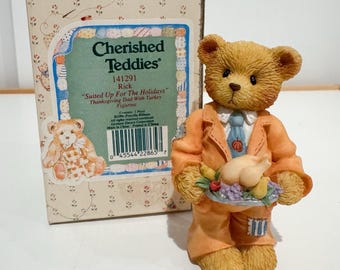 Vintage (1996) Cherished Teddies - Rick - "Suited up for the Holidays"   #141291