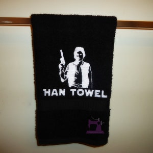 Han Towel embroidered Hand Towel - Custom Made to Order