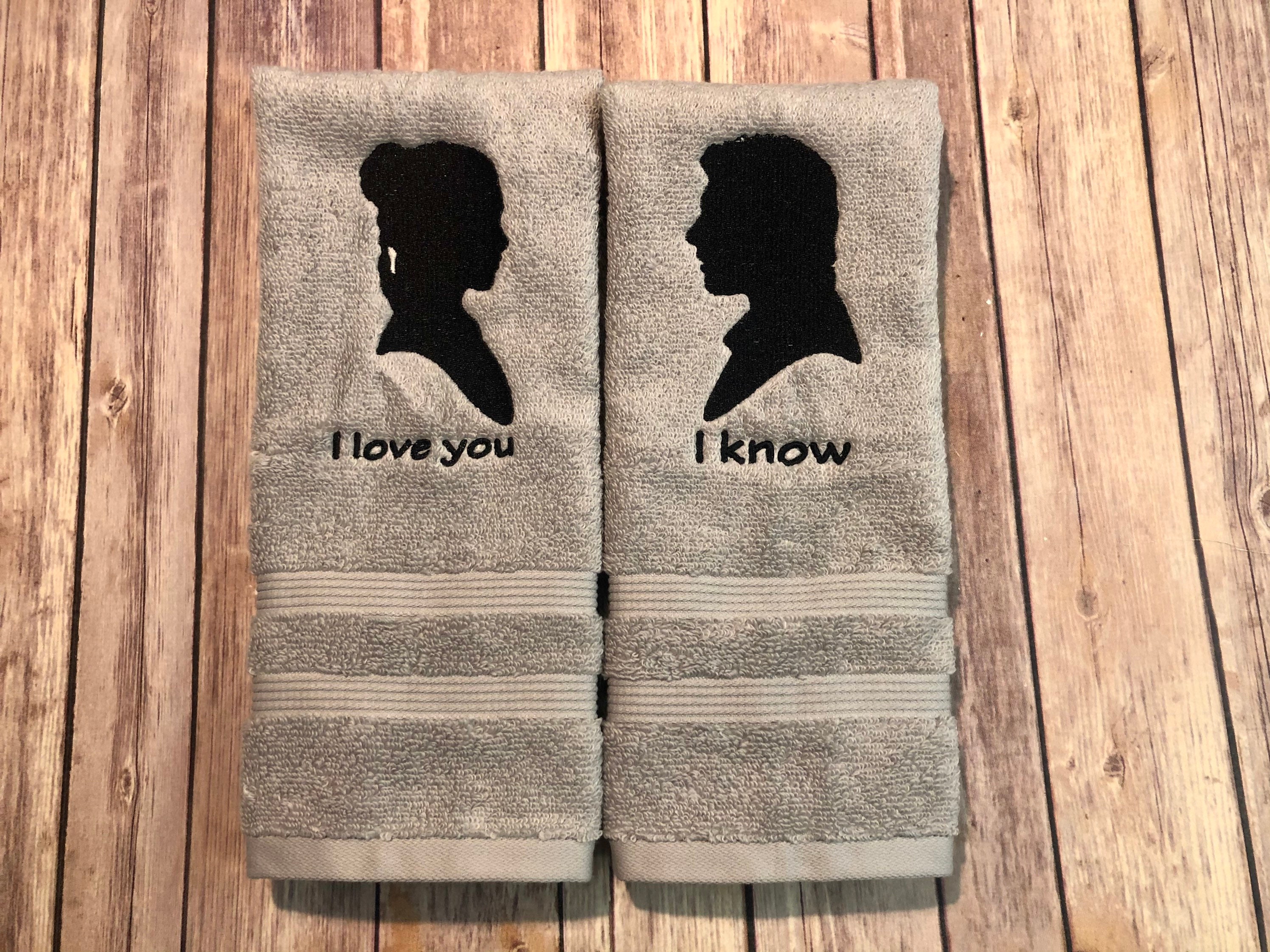 Star Wars 2 Kitchen Towels I Love You to the Death Star and Back