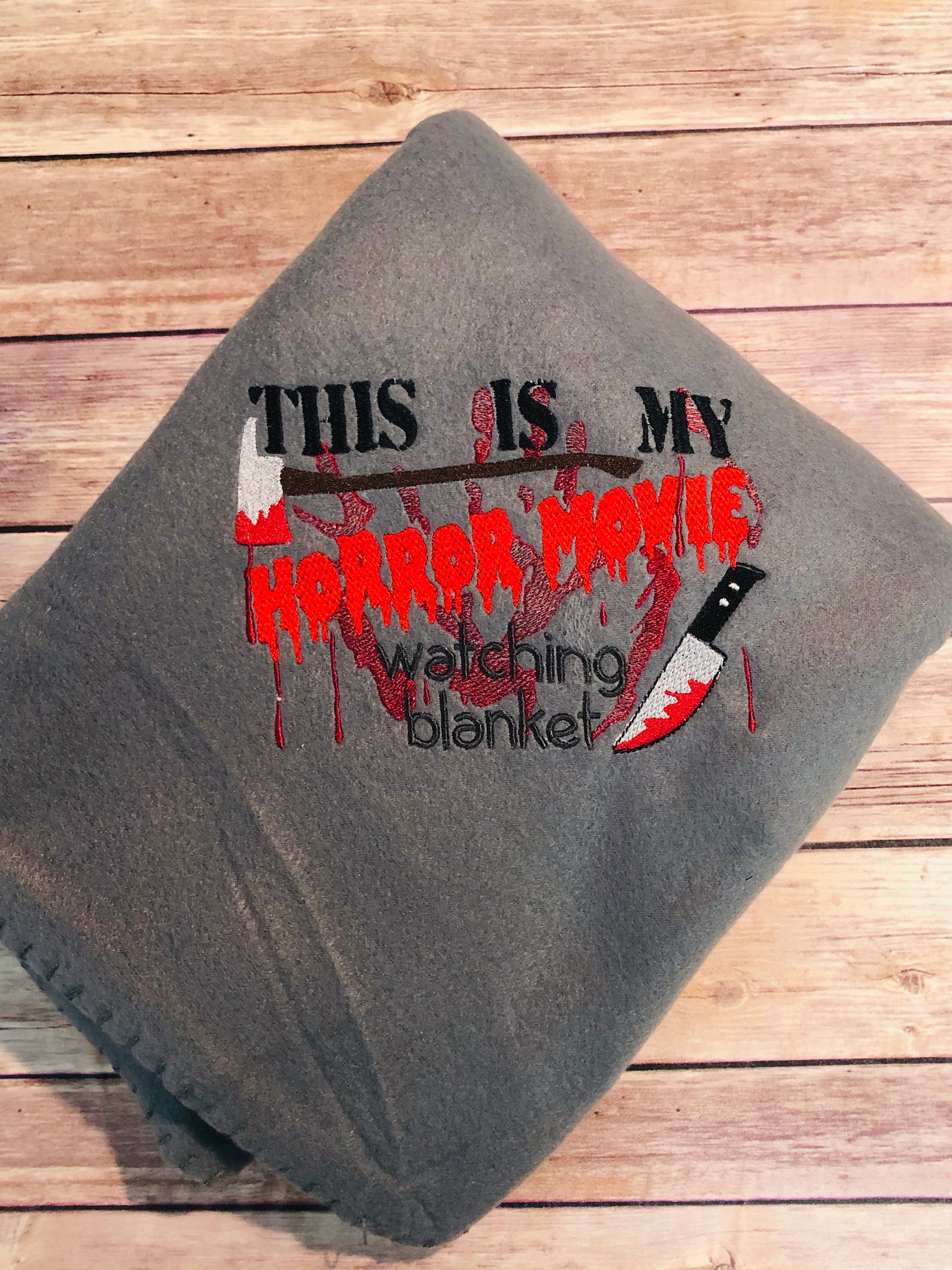 This is My HORROR MOVIE Watching Blanket Ready to Ship Etsy