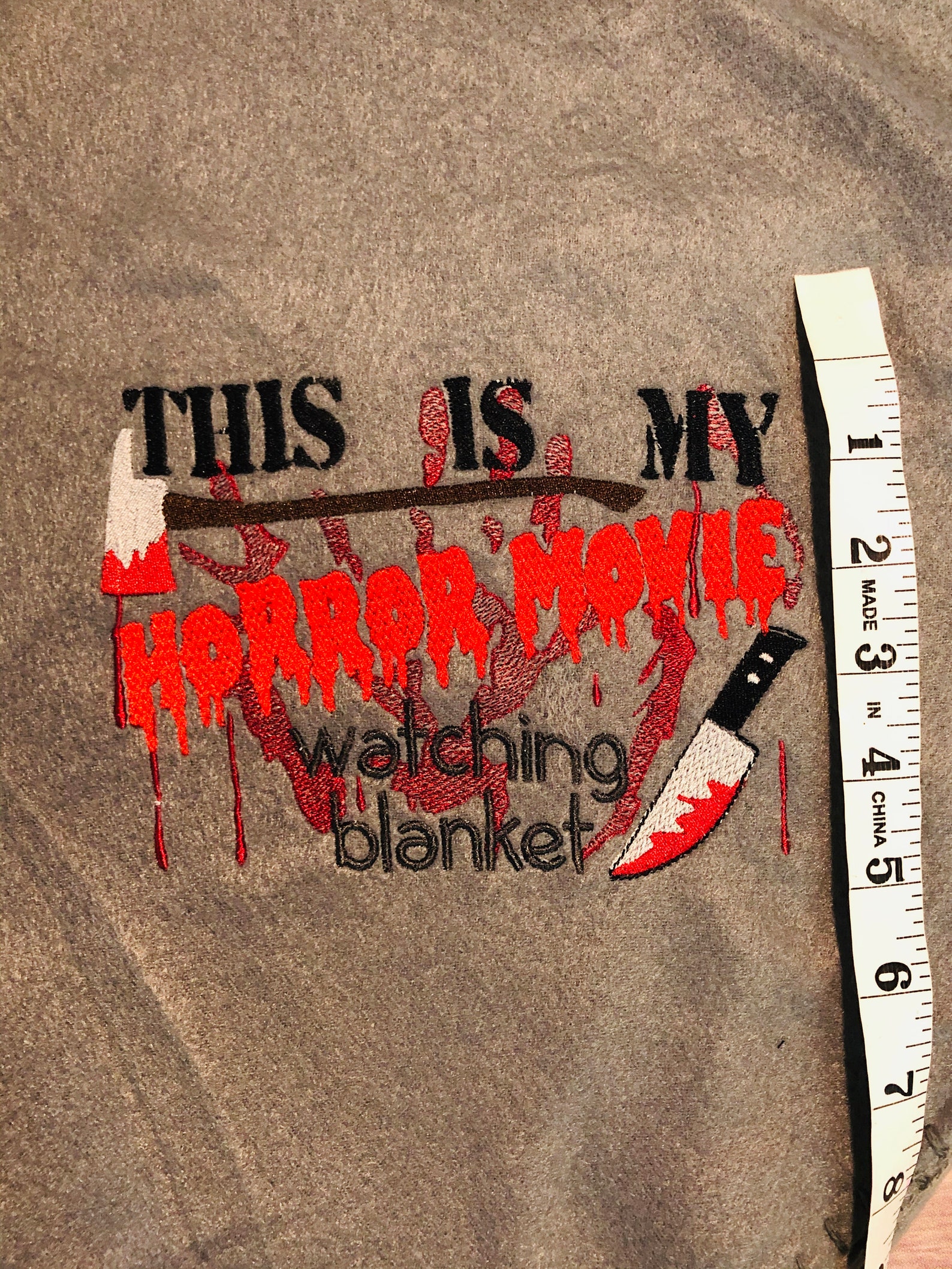 This is My HORROR MOVIE Watching Blanket Ready to Ship Etsy