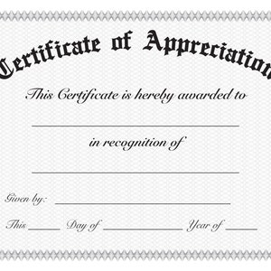 Certificado Simples de Apreciação