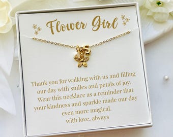 Collana personalizzata per damigella d'onore, iniziale in oro, regalo di nozze