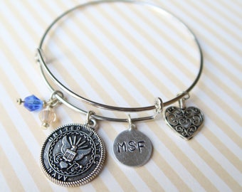 Military / Fire / Law Enforcement Personalized Bangle