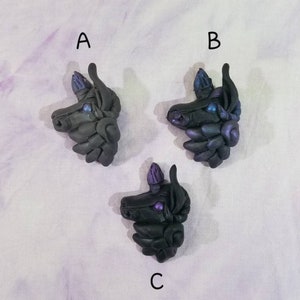Baphomet&#39;s Light Resin Pin - pearlized metallic and black