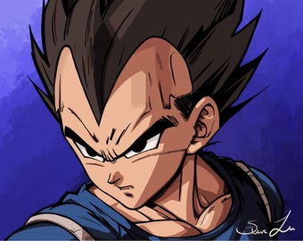 Impresión digital de Vegeta